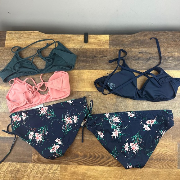 Carve Designs Bikini Bundle Swimsuit Set Size Large Floral Print - Picture 7 of 7